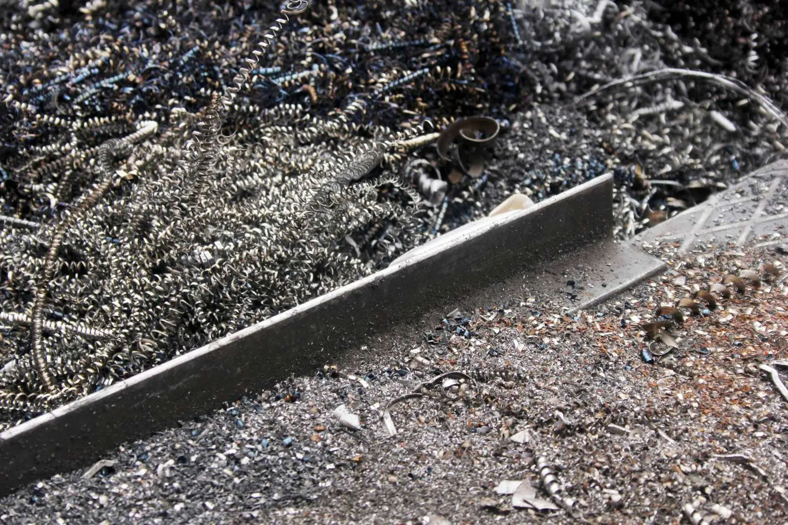 Mixed scrap metal at the RHK Metals Ltd yard in Royston
